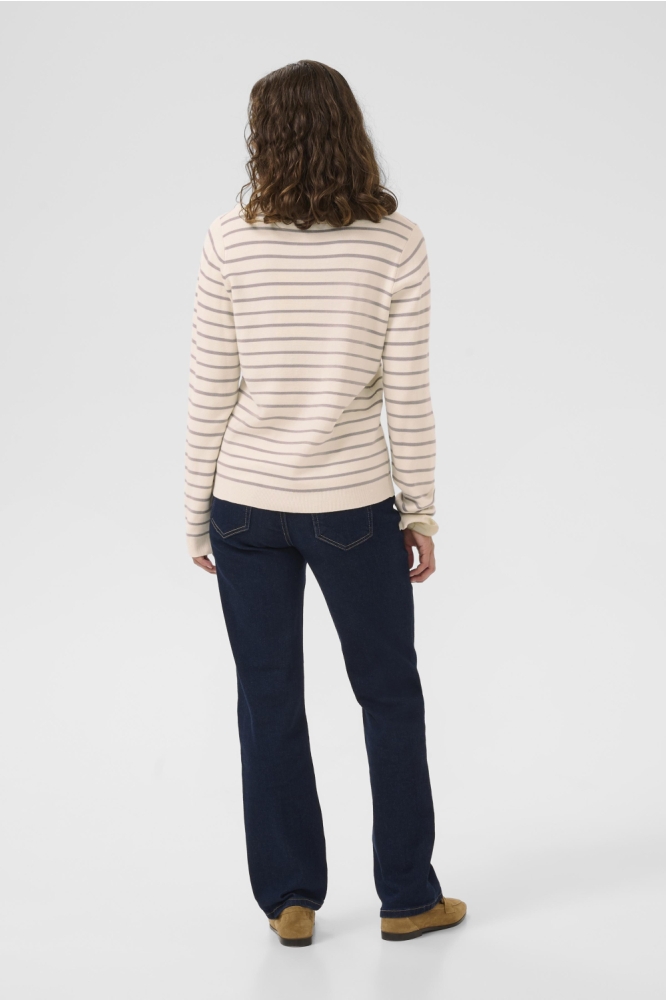 CUEBBA ANNEMETTE ON PULLOVER 50111975 107834 Whitecap Grey Stripe